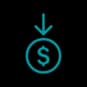 Illustration of a dollar sign representing savings